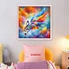 Colorful Musical Note Feather-11CT Stamped Cross Stitch 40*40cm/15.75*15.75in tapestrymarket