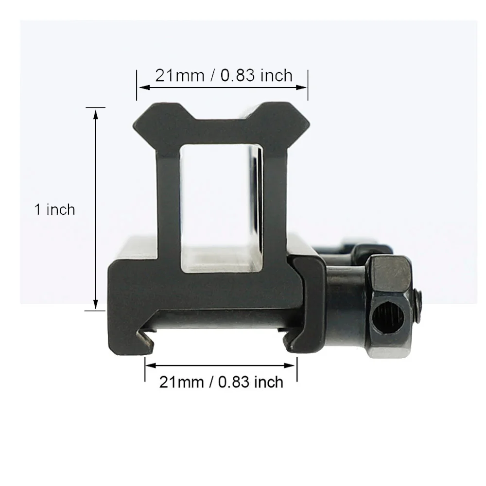 ohhunt® Picatinny Riser Mount, 1" Height, 14 Slots