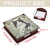Wooden DIY Black White Cat Diamond Painting Kit Note Box with 160 Papers Gifts