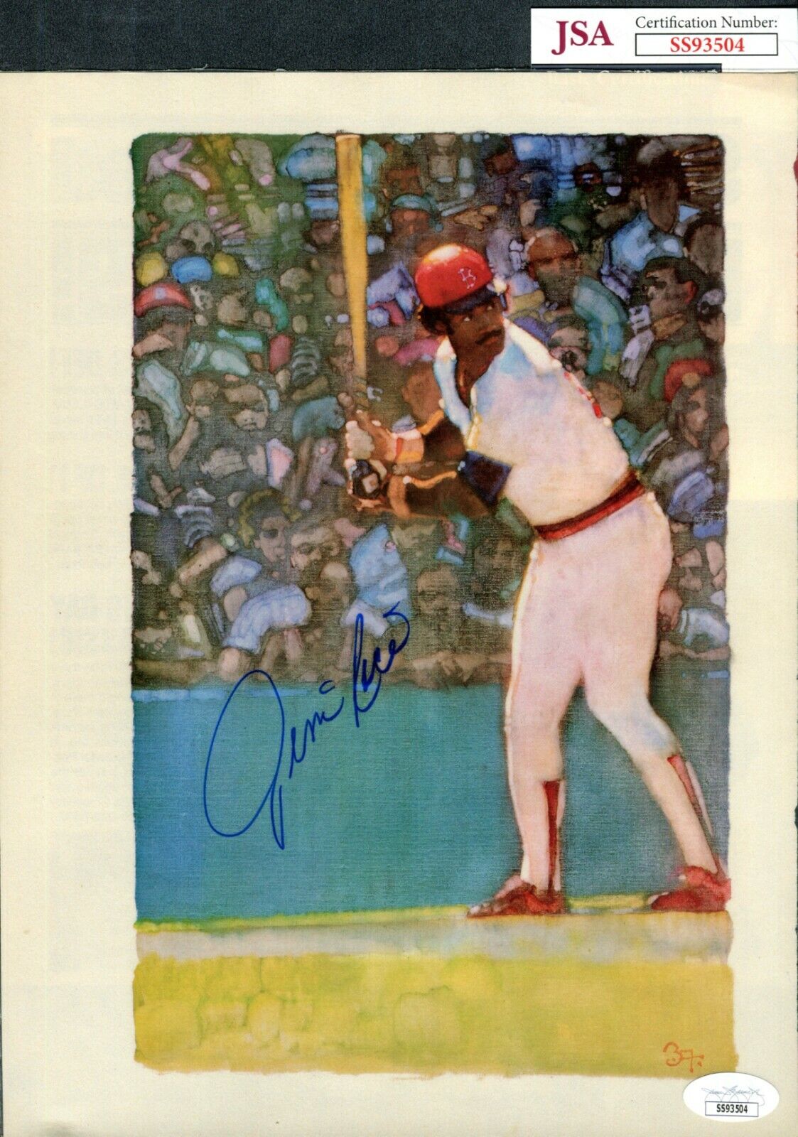 JSA Jim Rice Autographed Signed 8x10.75 Sports Illustrated Photo Poster painting Red Sox TRB 877