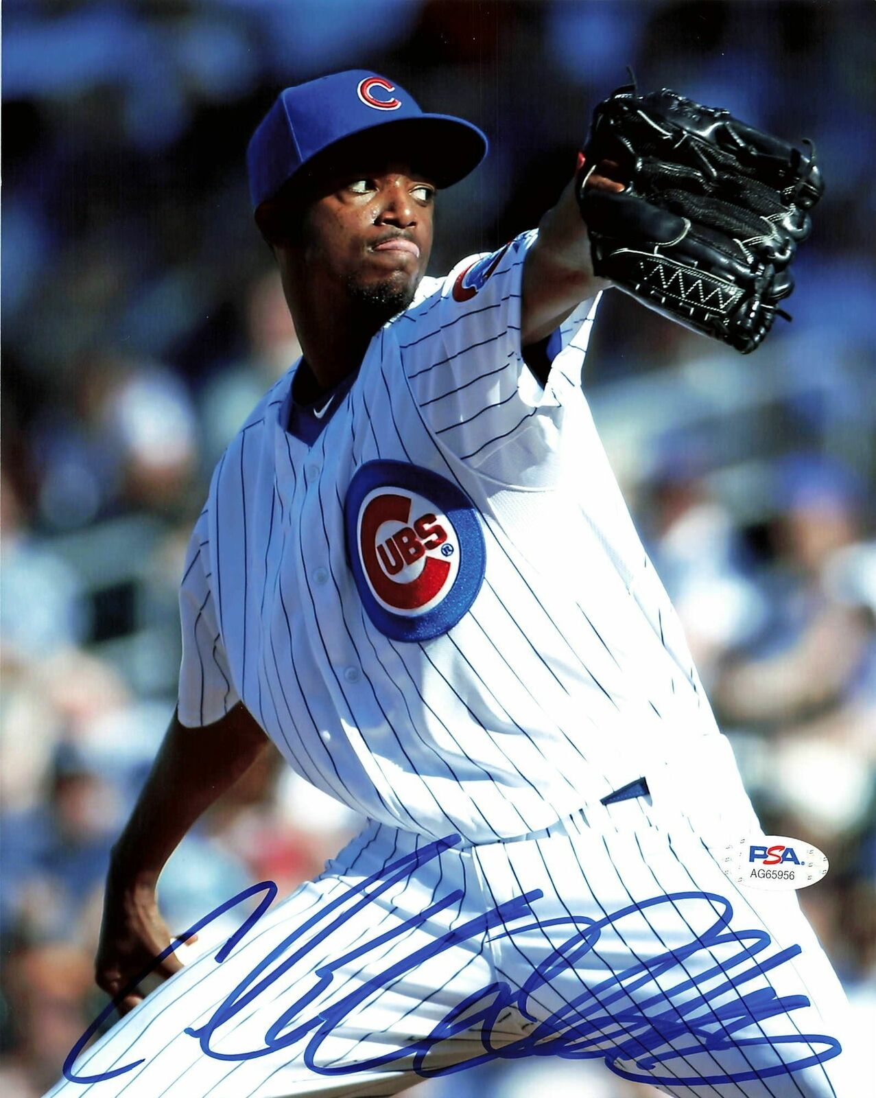 Carl Edwards Jr signed 8x10 Photo Poster painting PSA/DNA Chicago Cubs Autographed