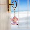 5Pcs DIY Yak Double Sided Special Shaped Diamond Painting Keychains