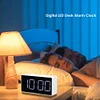 LED Digital Alarm Clock with USB Port Snooze Table Clock Electronic Clock