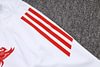 Joyfball 2025/2026 Kids Size Liverpool Long Zipped Jacket White Soccer Jersey 1:1 Thai Quality 