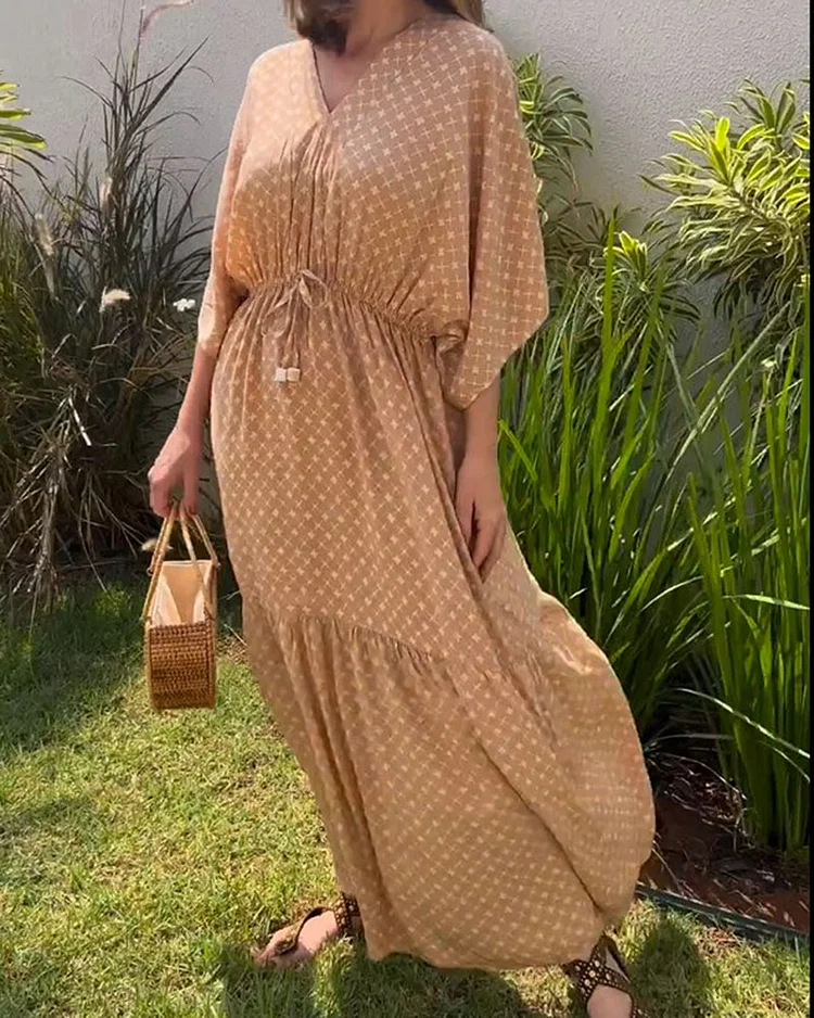 Elegant Printed Dress