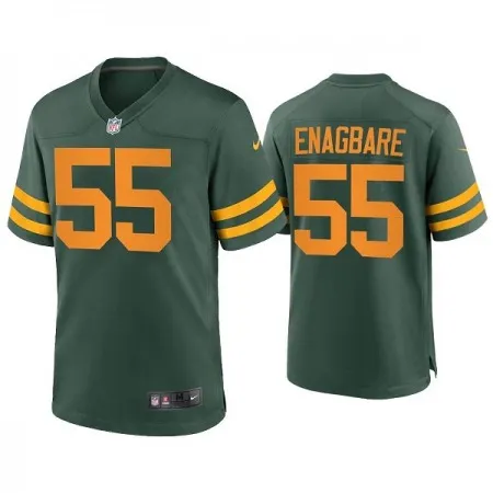 Men's Green Bay Packers #55 Kingsley Enagbare Green Stitched Football Jersey OHED