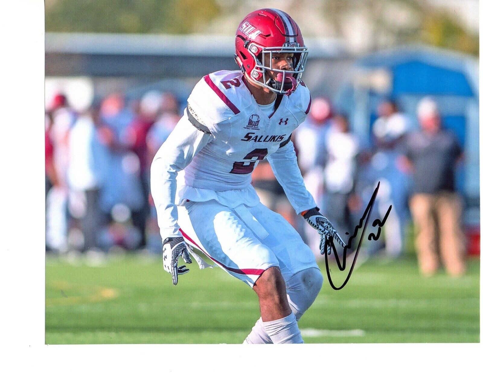 Jeremy Chinn Southern Illinois signed autographed 8x10 football Photo Poster painting 2020Draft+