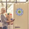 DIY Mandala Diamond Painting Refrigerator Magnet 360 Rotating Diamond Art Magnetic Refrigerator Sticker Double-Layer Rhinestone Refrigerators Stickers for Home Wall Kitchen Decoration