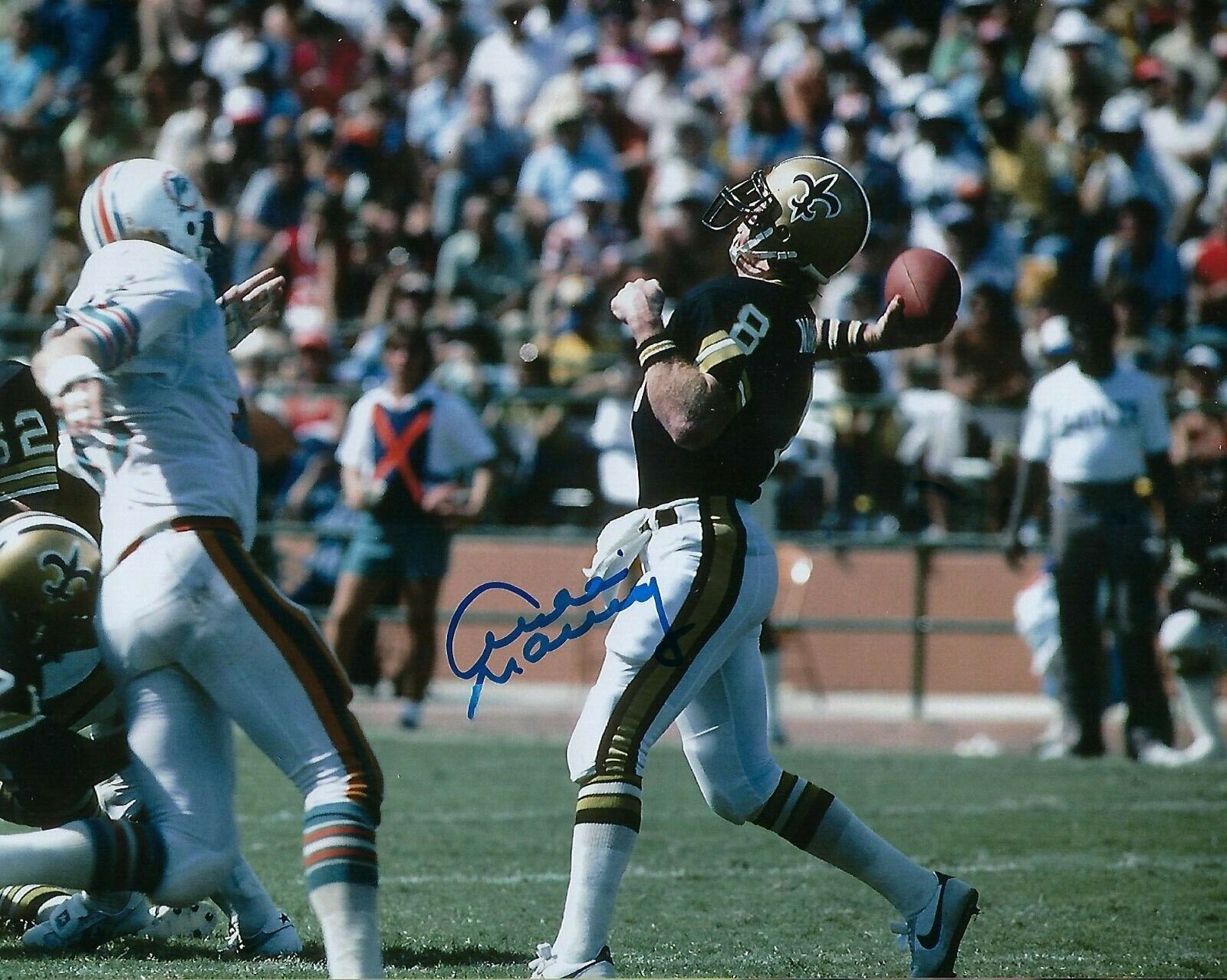 GFA New Orleans Saints * ARCHIE MANNING * Signed Autographed 8x10 Photo Poster painting A4 COA