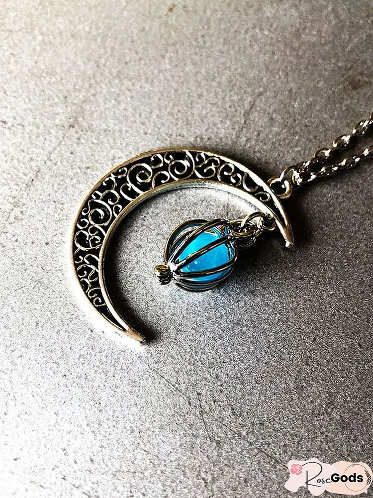 Ghost Hollow Moon Necklace