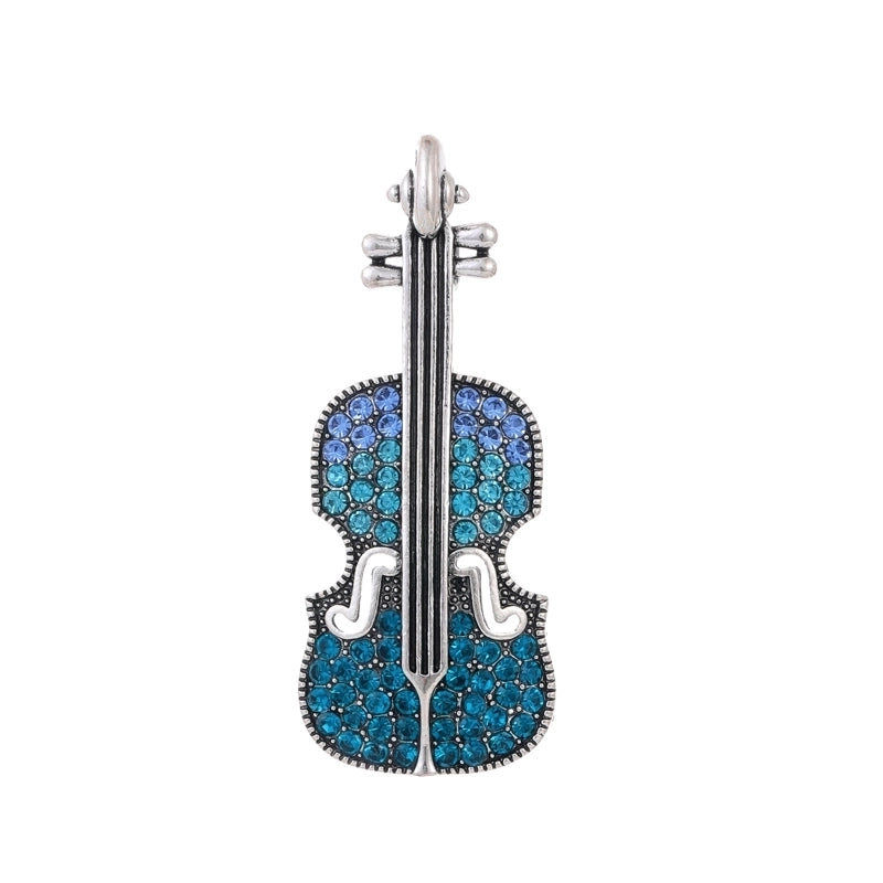 Casual Minimalist Human Animal Cello Alloy Inlay Rhinestones Unisex Brooches