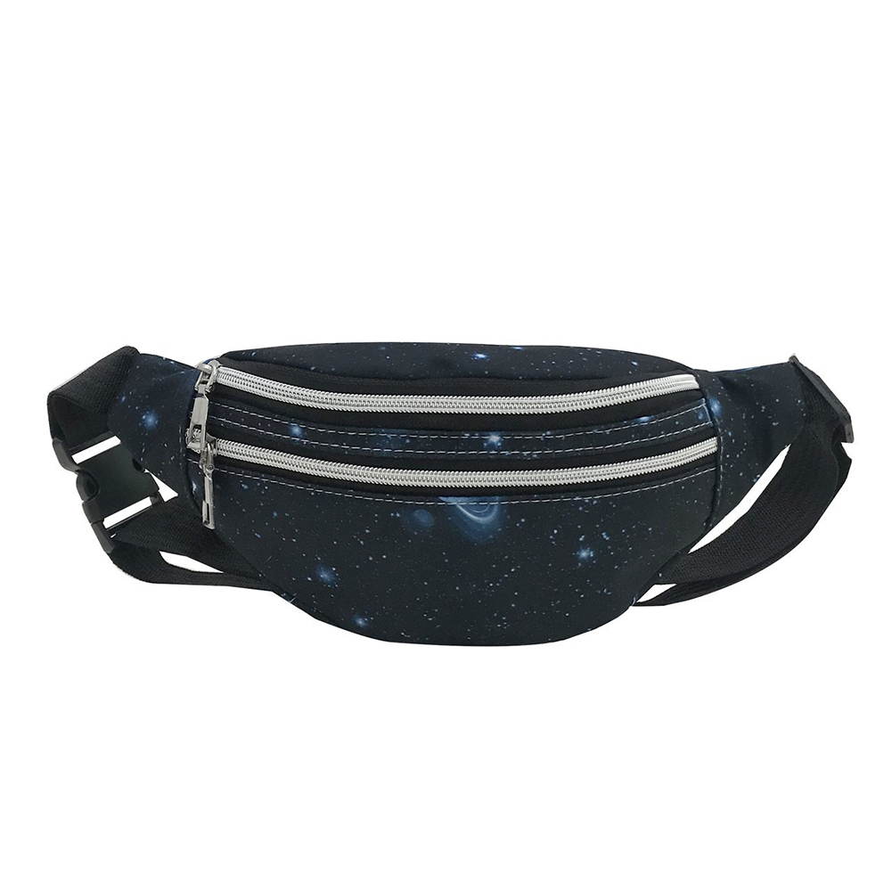 

Starry Sky Zip Waist Pack Nylon Shoulder Messenger Chest Bag, Style three, 501 Original