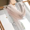 100% Nautral Silk Beautiful Painting Scarf