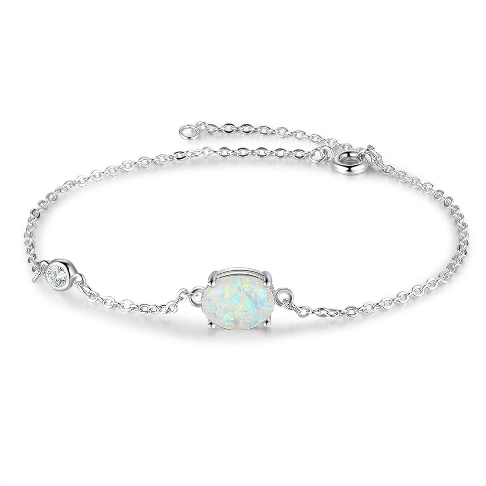 【Standard】 Opal Armband Elegant Damen  Kettenmachen