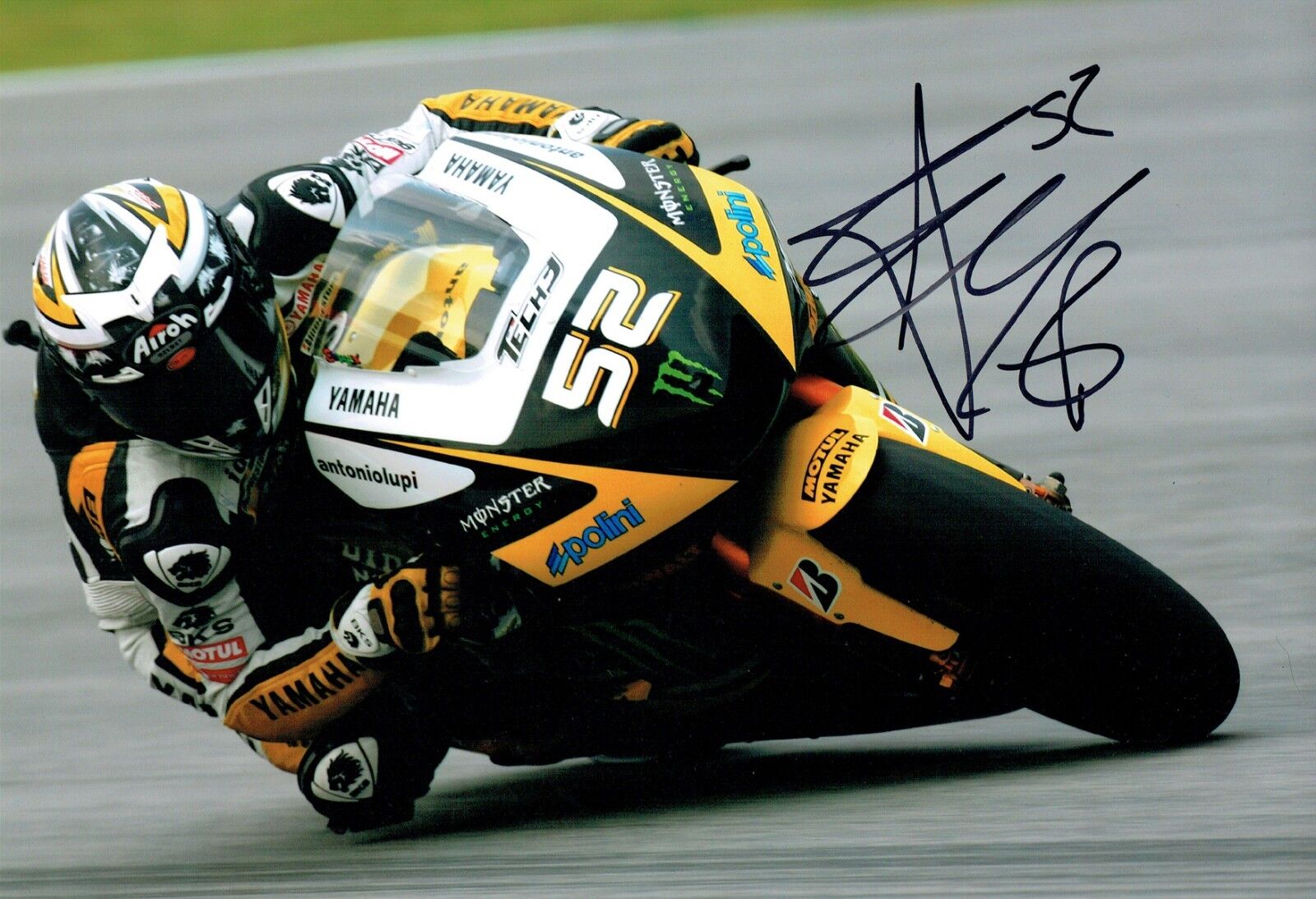 James Toseland SIGNED YAMAHA MOTOGP 12x8 Photo Poster painting AFTAL COA Podium Win