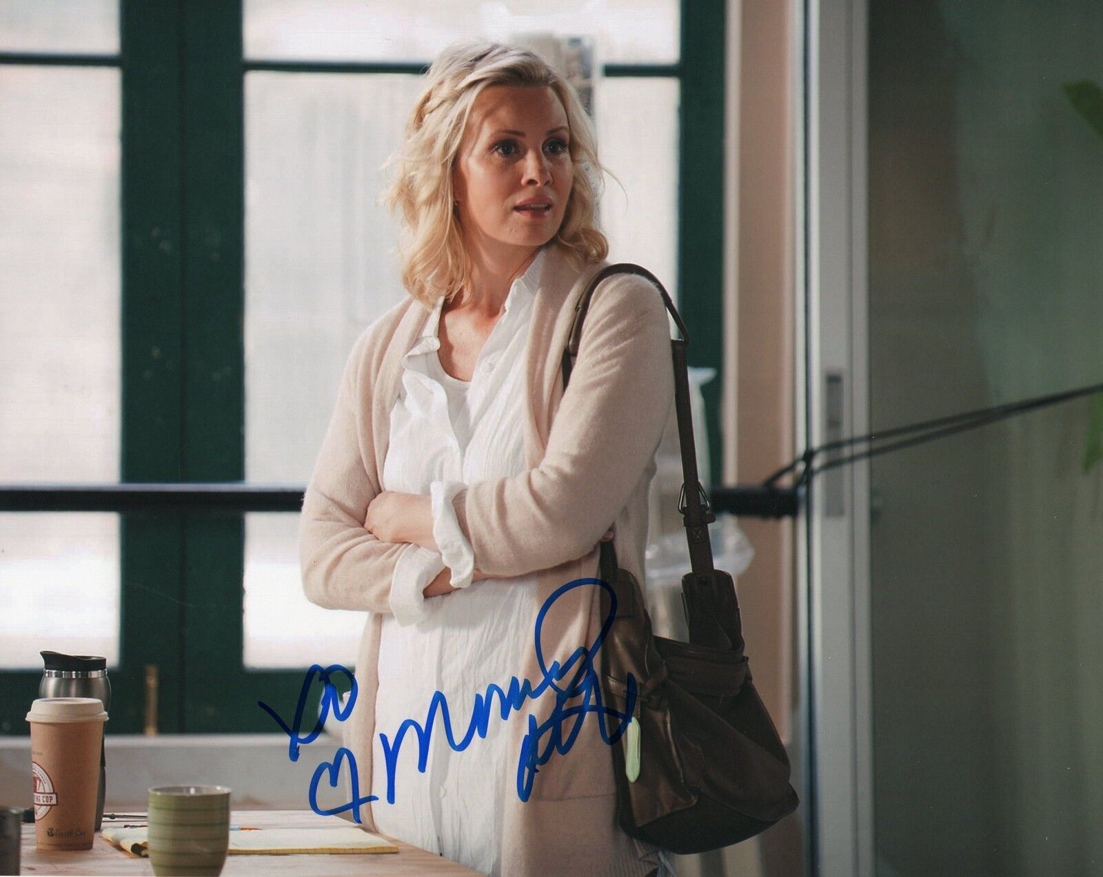 Monica Potter Along Came A Spider Patch Adams Signed 8x10 Photo Poster painting w/COA #3