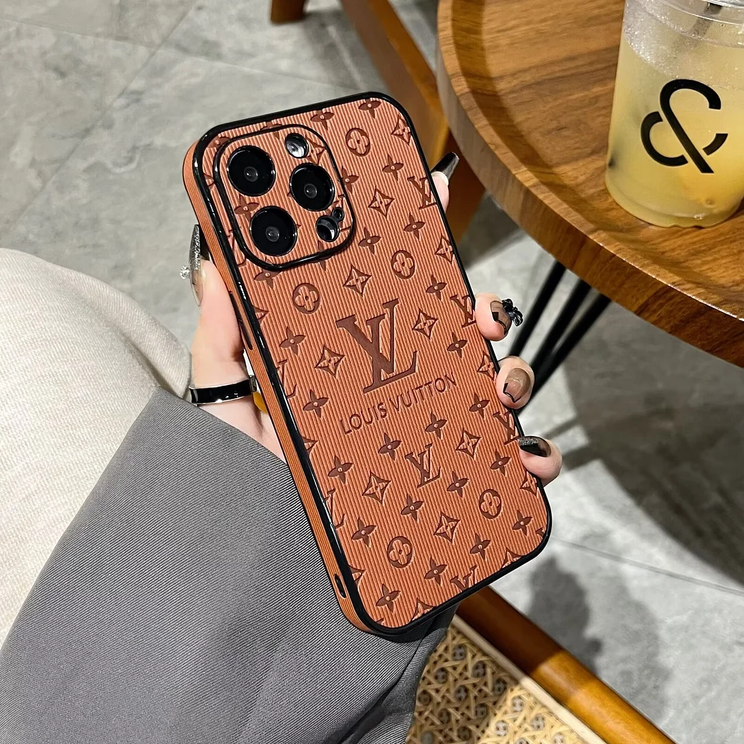 Louis Vuitton 3D LV Monogram Embossed Leather Apple iPhone Case ProCaseMall