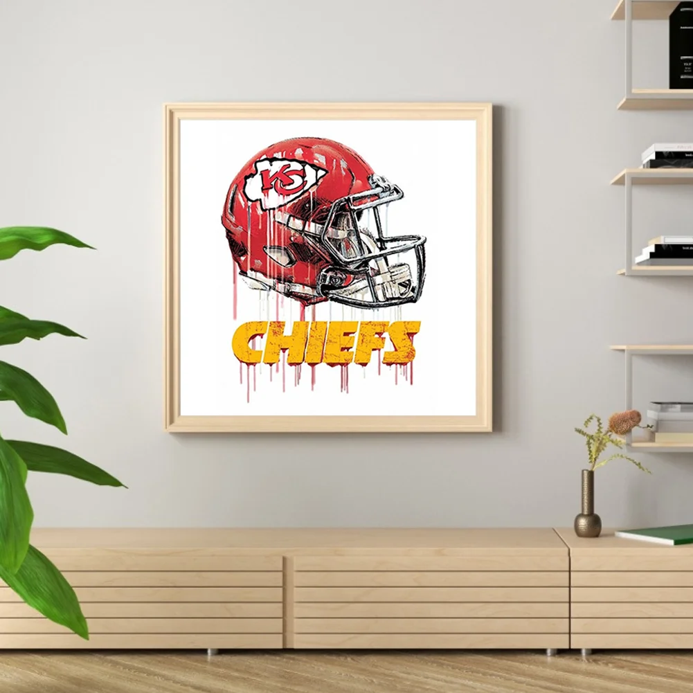 Diamond Painting - Full Round Drill - Kansas City Chiefs(30*30cm)