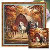 Horse Farm-11CT Stamped Cross Stitch 50*50cm/19.69*19.69in tapestrymarket