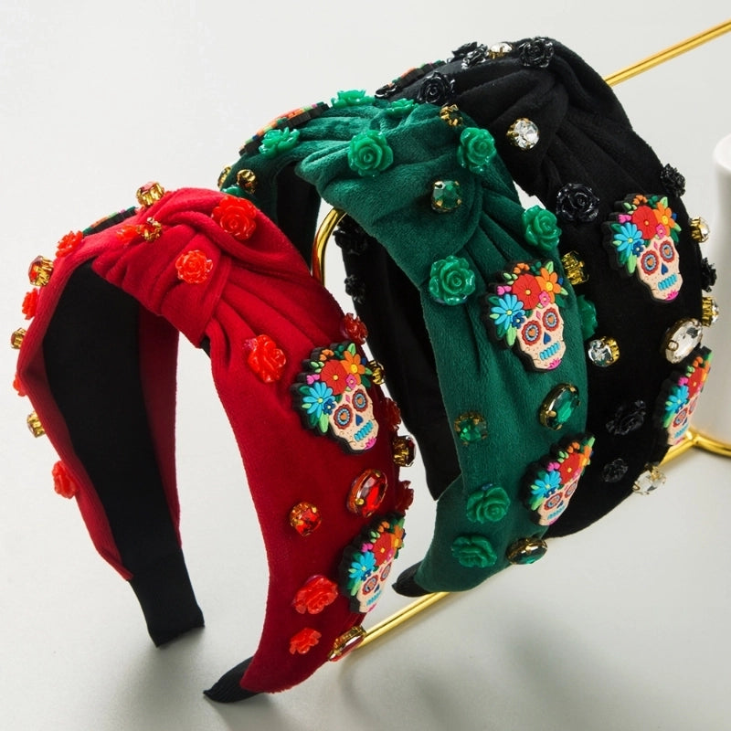 Halloween Hip-Hop Retro Funny Women’s Clown Diamond Hair Band