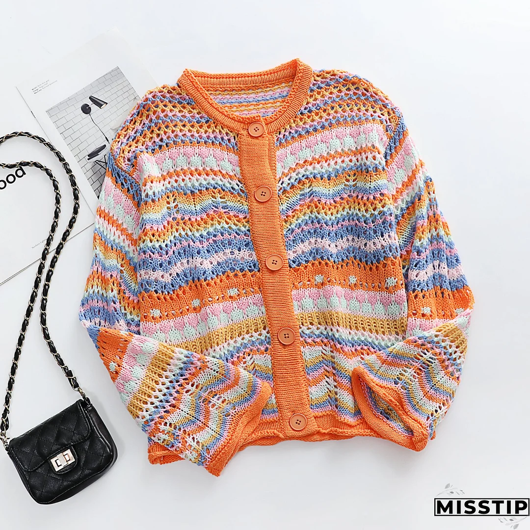 Knit Season Stripe Cardigan