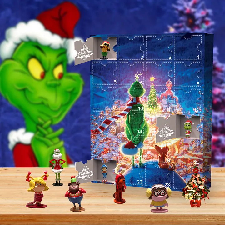The Grinch Advent Calendar -- The One With 24 Little Doors