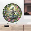 Garden Bird Acrylic DIY Diamond Painting Clock Kit 5D Diamond Art Clock