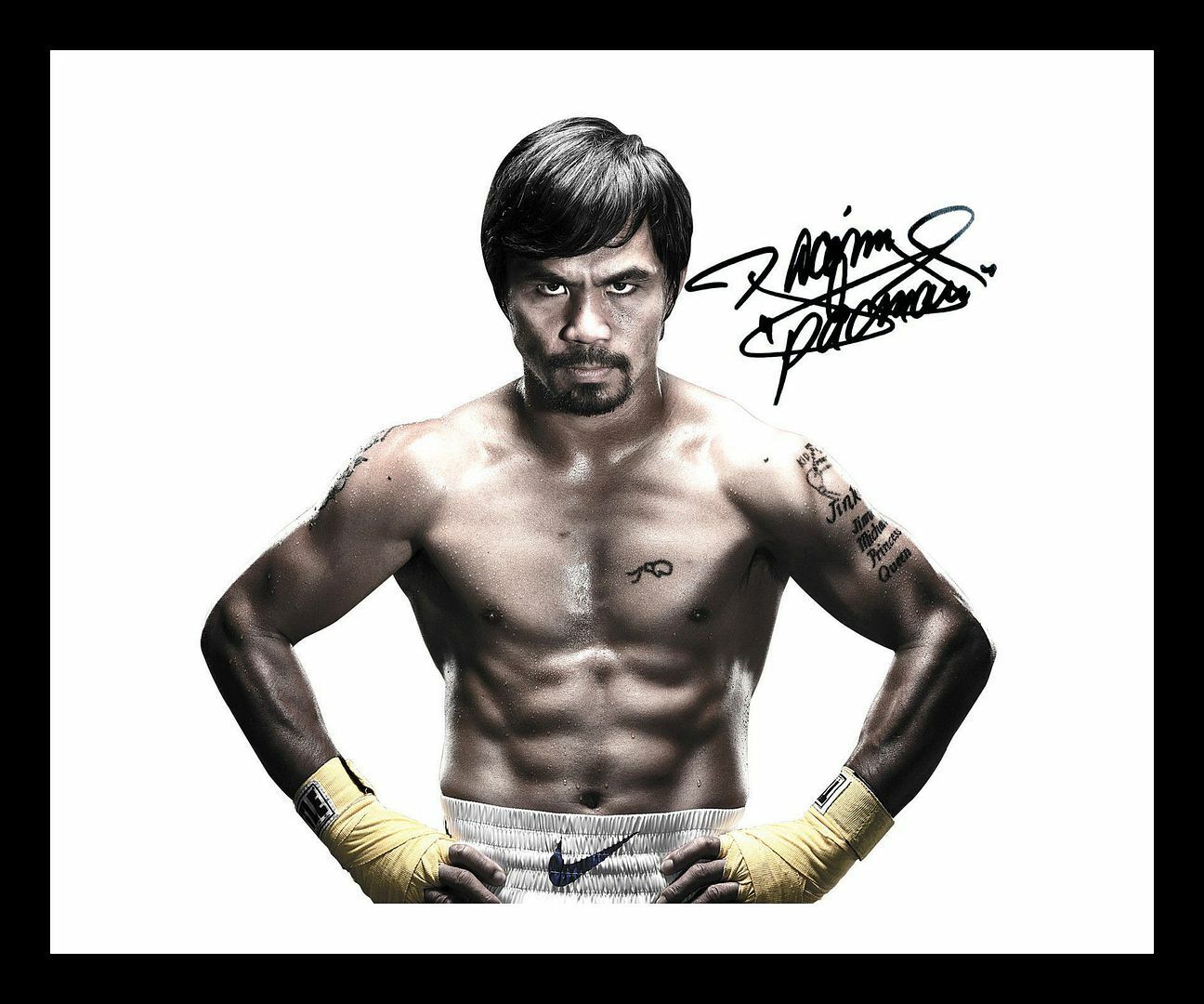 Manny Pacquiao Autograph Signed & Framed Photo Poster painting