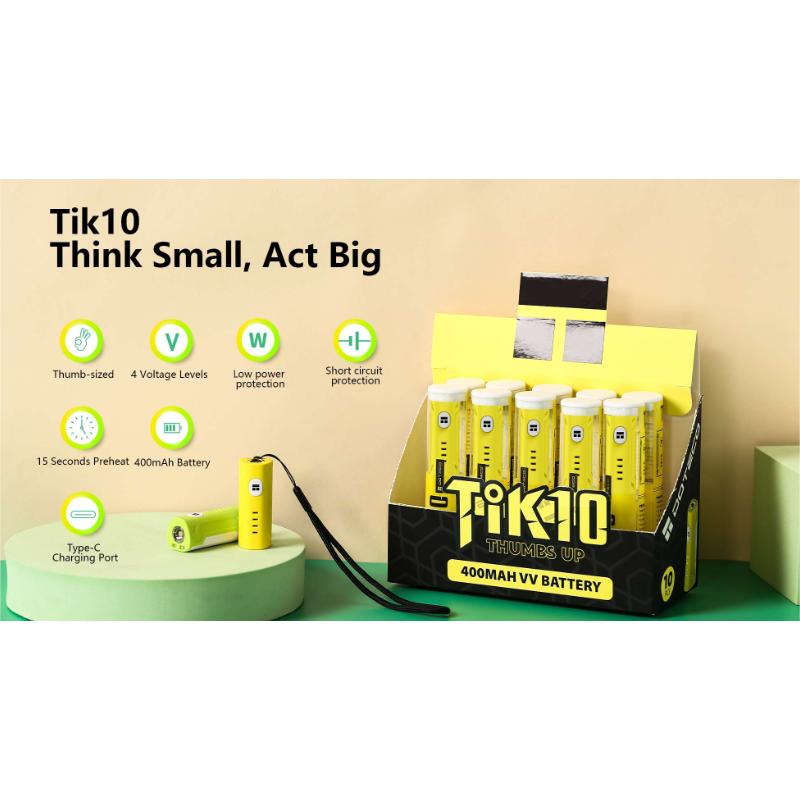 DOTECO Tik10 Vaporizer Battery 400mAh Wholesale doteco OPVape