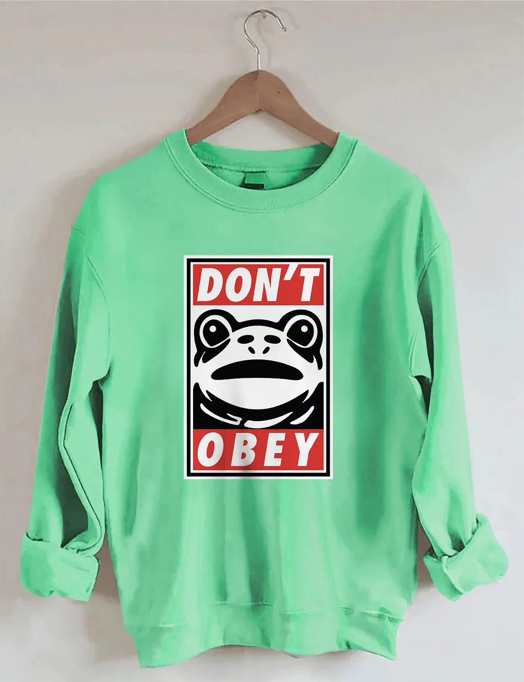 Portland Frog Demands That You Don't Obey Sweatshirt