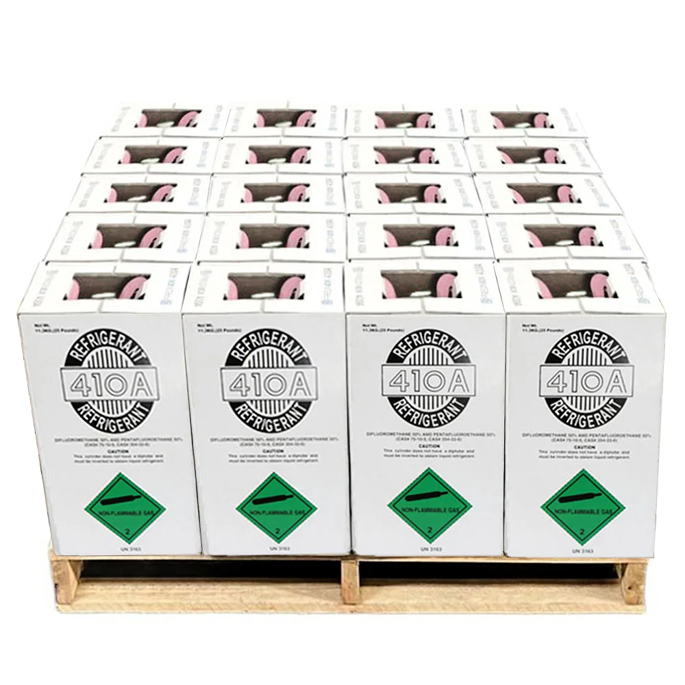 Shipping in at least 2 weeks - 20 Cans of R410A Refrigerant: 25Lb Steel Cylinder Packaging for Air Conditioners