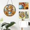 (US Local)Acrylic Happy Autumn DIY Hanging Diamond Art Kits Wall Door Decor