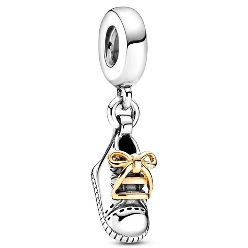 1 PC/Package Metal Rhinestones Plating Inlay Polished Pendant Beads