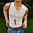 Roman Style Strap V-neck Sexy Slim Sleeveless Vest T-shirt Seaside Vacation Cotton Vest Lixishop 