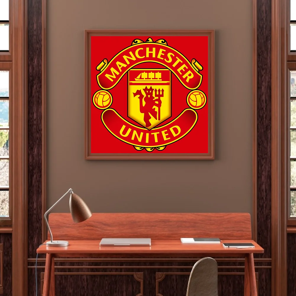 Diamond Painting - Full Round Drill - Manchester United FC(Canvas|35*35cm)