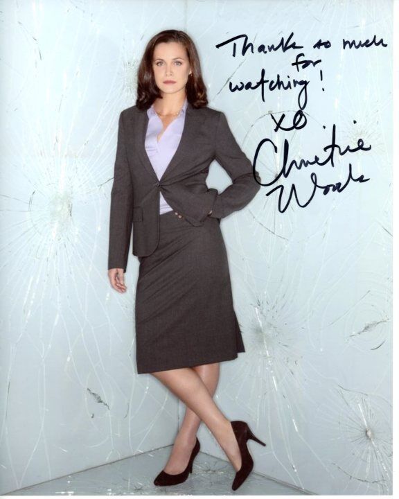 CHRISTINE WOODS signed autographed FLASHFORWARD JANIS HAWK 8x10 Photo Poster painting