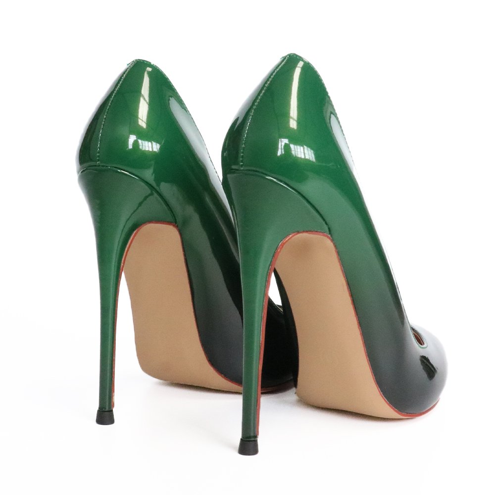 120mm Gradient High Heels Fashion Pumps Patent-MERUMOTE