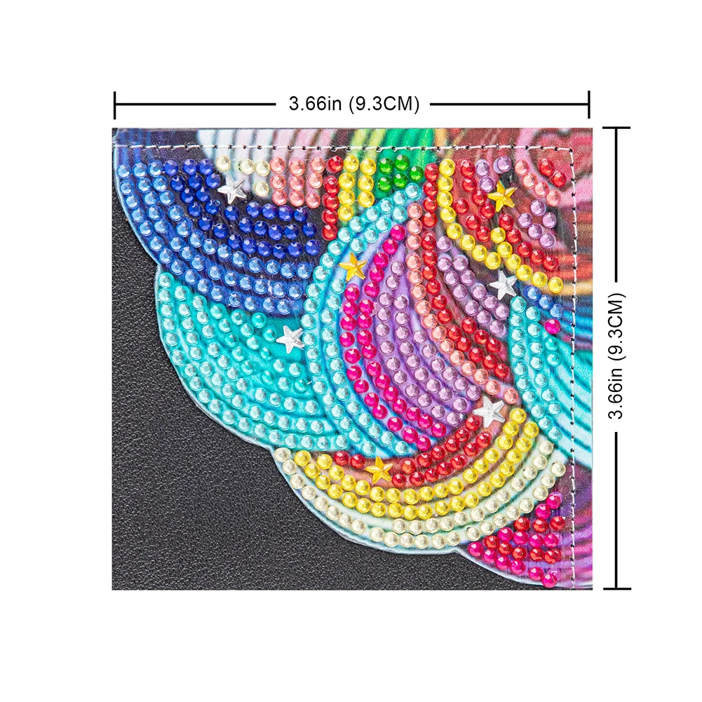 DIY Mandala Page Book Marks Handmade 5D Triangle for Beginner Adults Kids