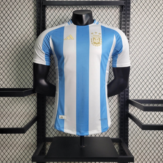 2024 Argentina Home Player Version Men's Football T-Shirt Thai Quality