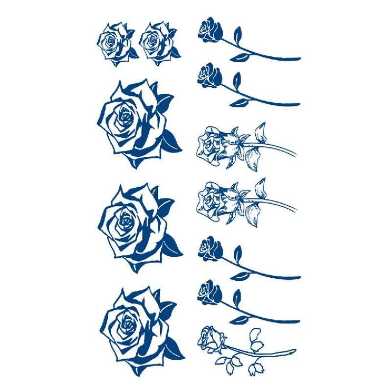 Juice Lasting Ink Tattoo Body Art Waterproof Temporary Sticker Snake Musical Note Women Totem Small Paw Rose Arm Fake Tattoos
