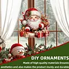 Kit de pendentif de peinture acrylique &agrave; un seul c&ocirc;t&eacute; de No&euml;l 20 cm