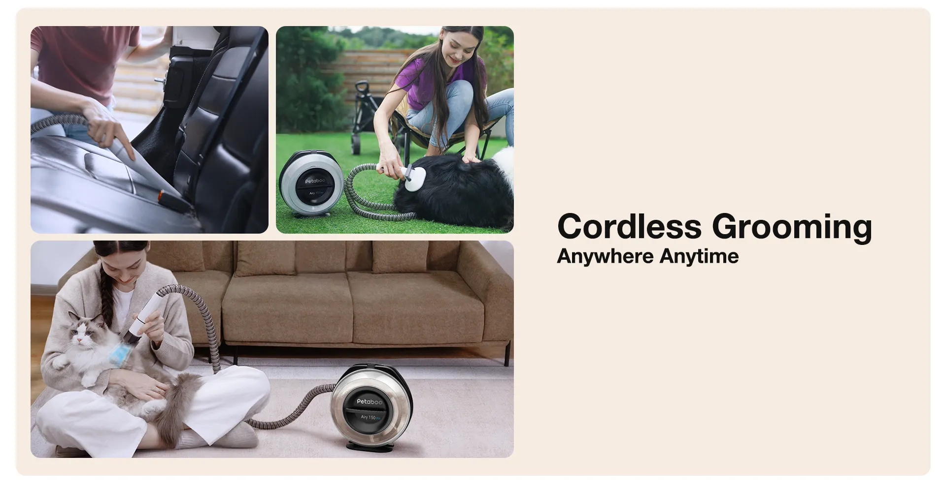 A150 Pro Crdless Pet Grooming Vacuum