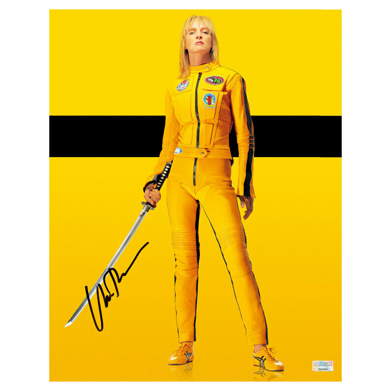 Uma Thurman Autographed Kill Bill The Challenge 11x14 Photo Poster painting