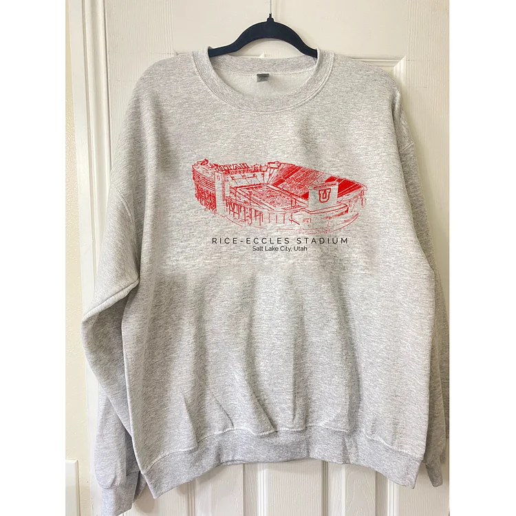 Utah Utes Stadium Crewneck Sweatshirt