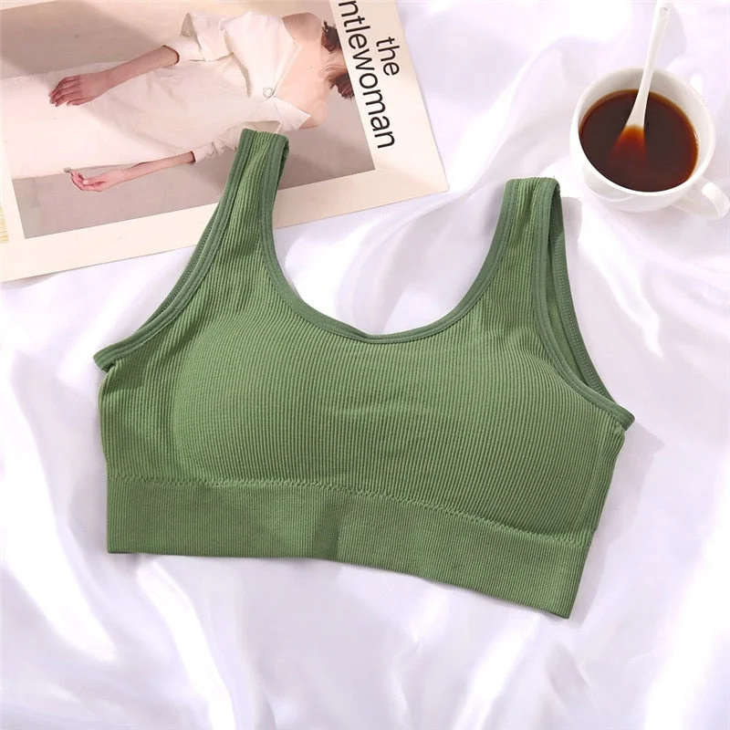 FINETOO Sport Bra Women Underwear Sexy Bralette Push Up Bra Women's Lingerie Seamless Bras Tops Female Bra Without Underwire