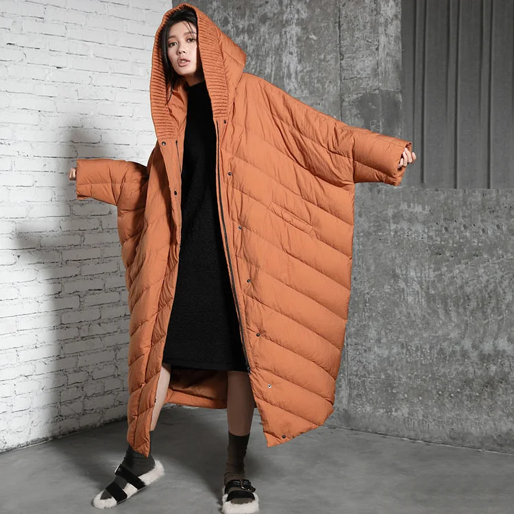 Warm Thickened Hooded Duck Down Coat