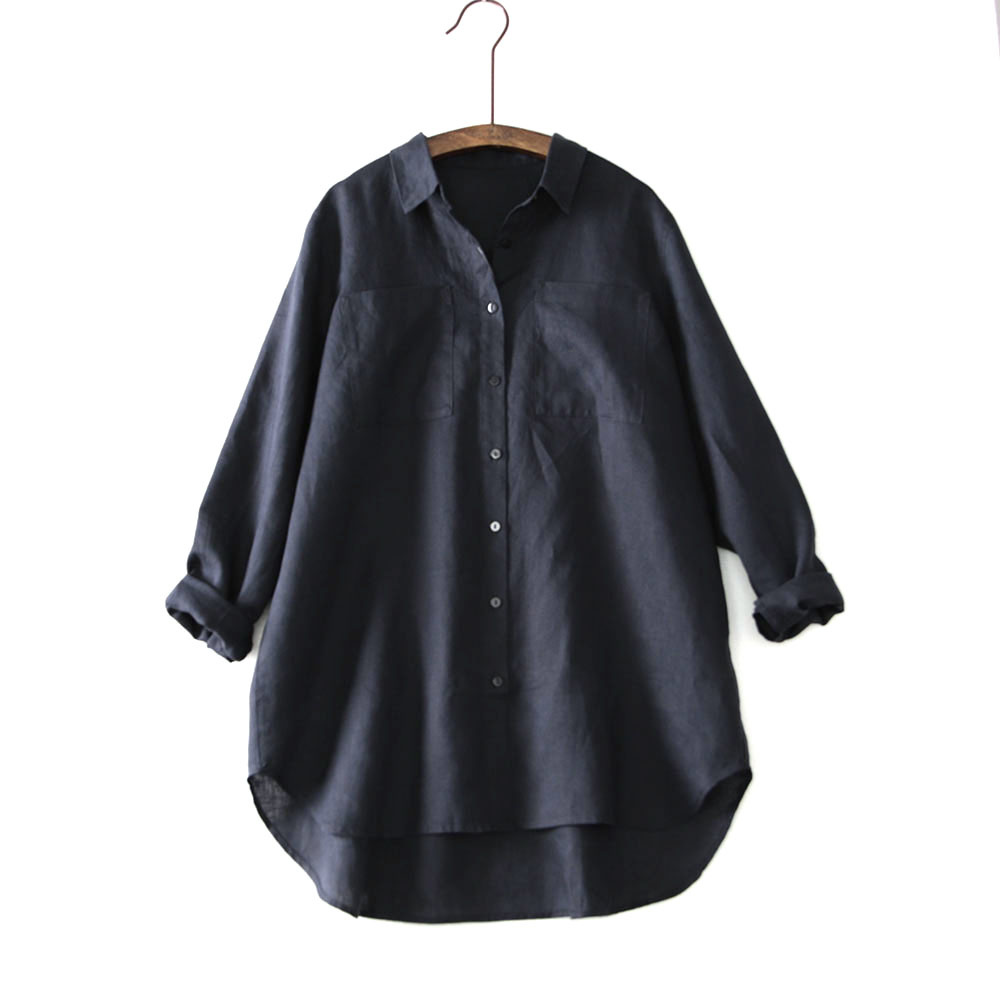 Women's Cotton Linen Large Loose Shirts