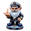 250th Anniversary Funny Gnome Statue Resin Creative Combat Soldiers Figurine