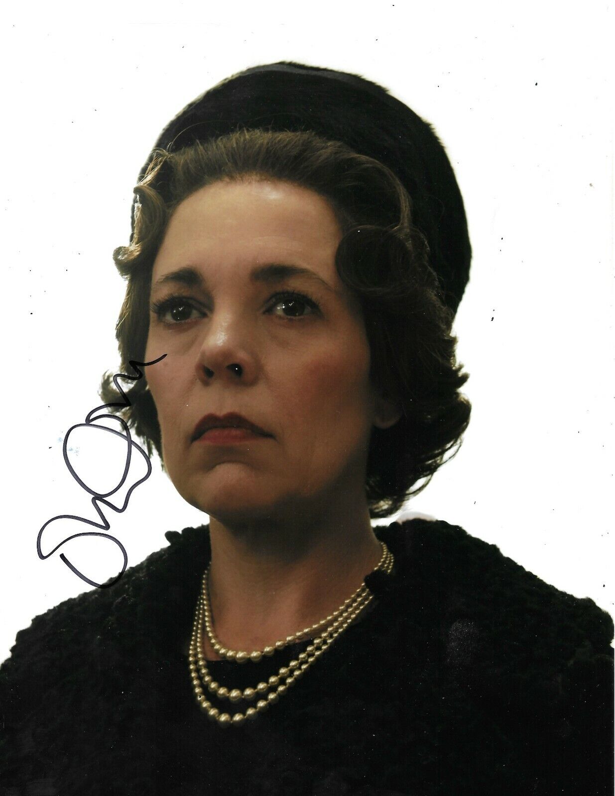 Olivia Colman Signed The Crown 10x8 Photo Poster painting AFTAL