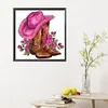 Bottes de cowboy-plein rond diamant peinture-30 * 30cm